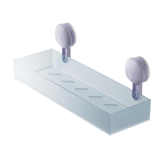 Bathroom Storage Rack Shower Caddy Organizer Load-bearing Easy To Install Suction Cup Strong Wall Floating