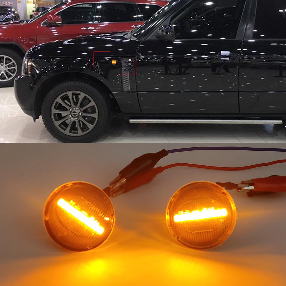 Buy 2pcs Led Dynamic Turn Signal Side Marker Light Sequential Blinker ...