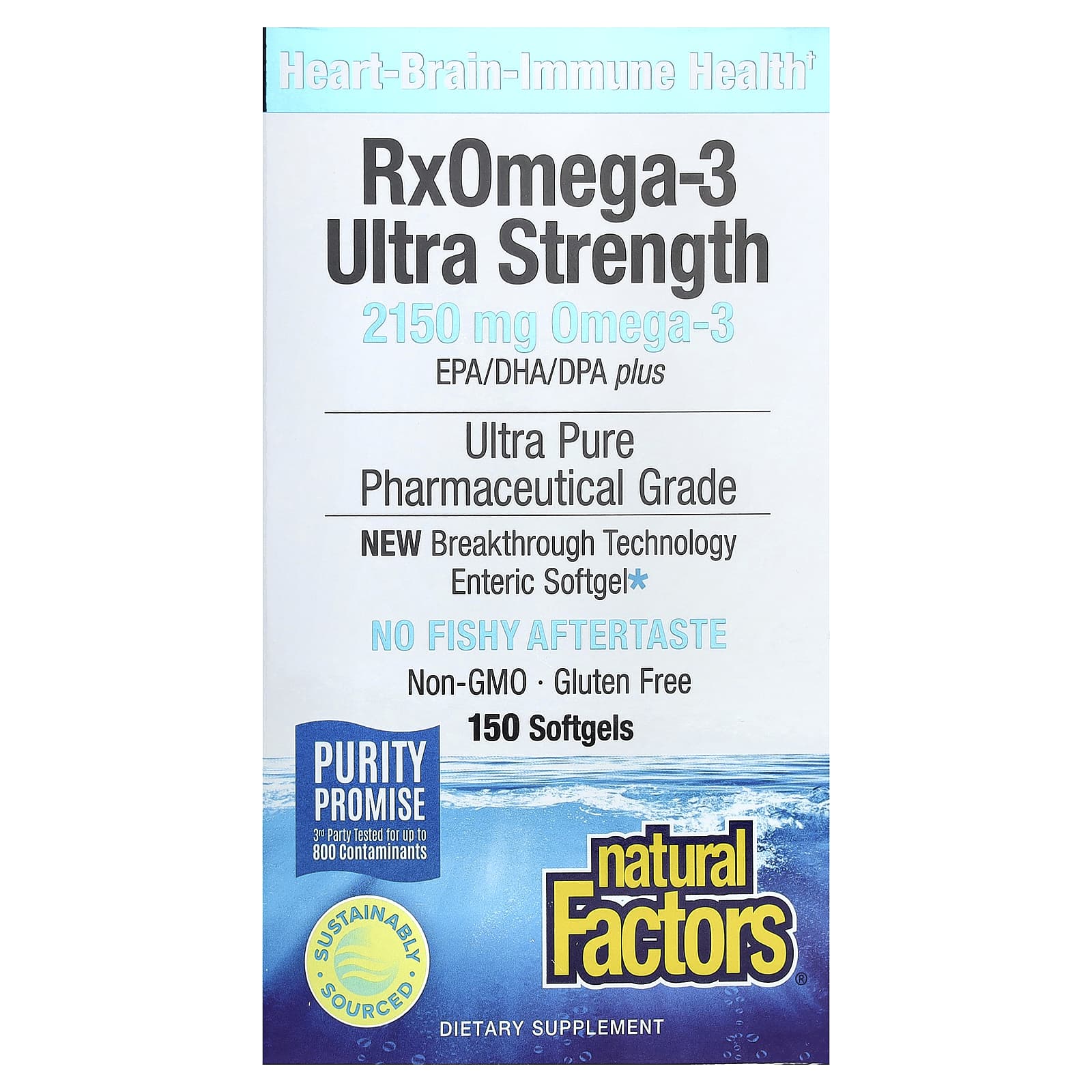 

Rx Omega-3 Ultra Strength, 150 Softgels (1,075Mg per Softgel)