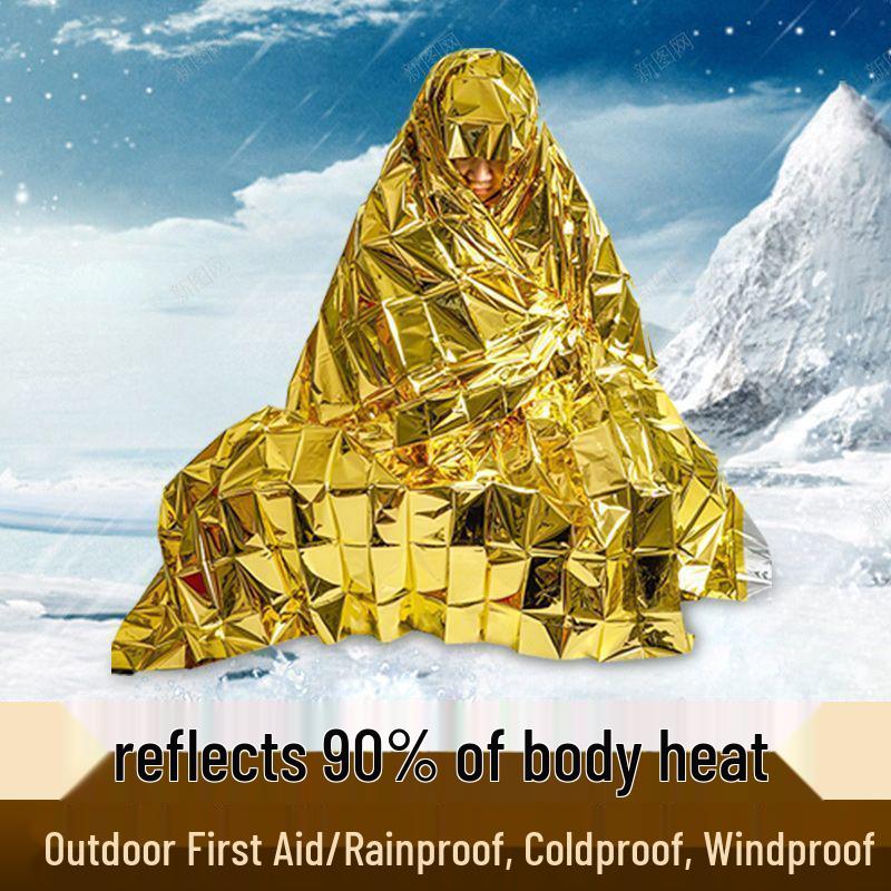 Outdoor Emergency Thermal Blanket - Portable Survival Cold Protection Tent