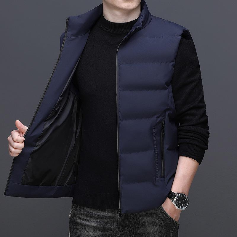 Autumn and winter new cotton-padded clothes, vest, vest jacket, vest, winter men's large size warm sleeveless vest jacket