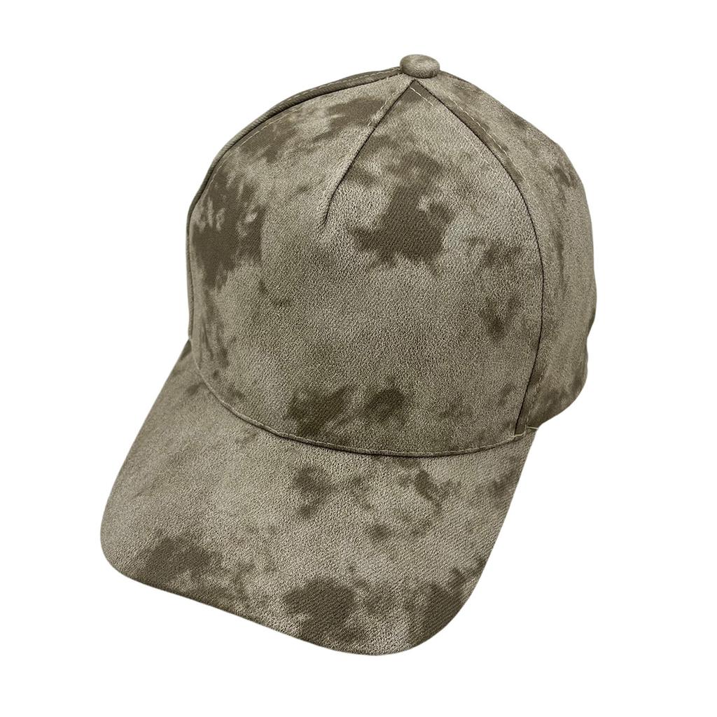 Casual hat imitation leather tie-dye baseball cap spring and autumn men's and women's outdoor sports sunshade sunscreen cap