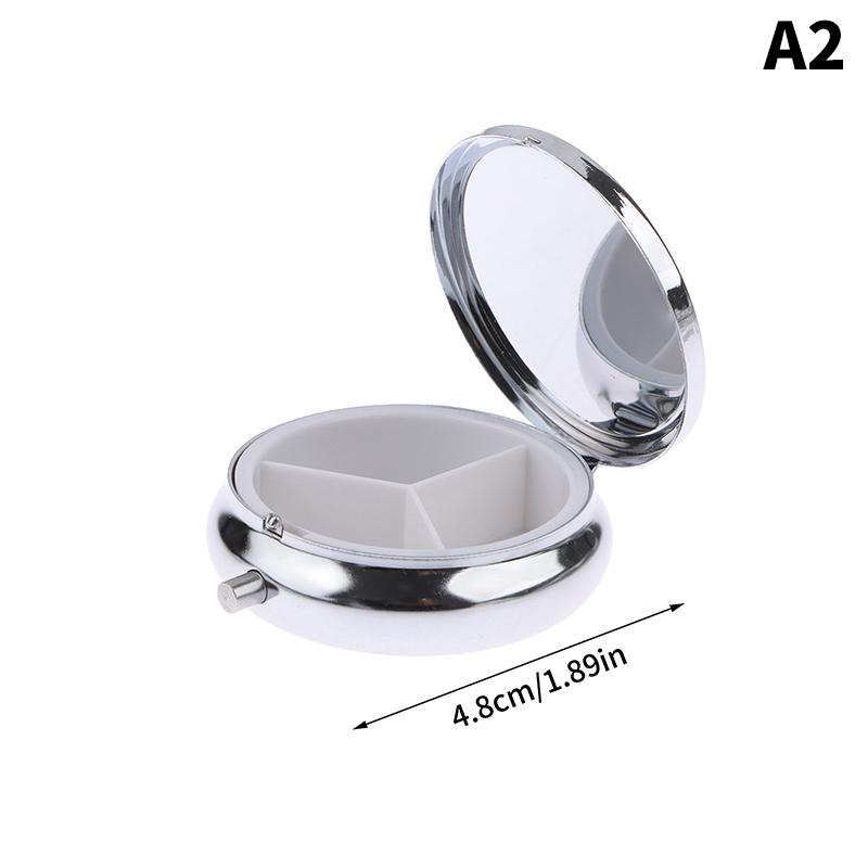1 Stück Metall Pillendosen Medizin Organizer Container Medizin Fall Pille Candy Box Runde rechteckige Tablet Pillendose Container