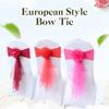 Stretch Chair Bow Tie Ready Made Spandex Stretch Cover Elegant Chair Sashes  Banquet Setting