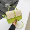 Candy Color Splicing Retro Texture New Style Trend Contrasting Color Fashion Casual Temperament Crossbody Small Square Bag