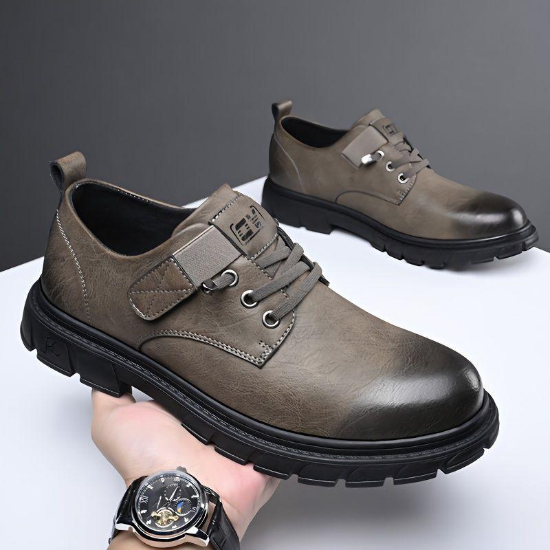 

Новая кожаная обувь мужская натуральная коровья кожа мужская обувь повседневная обувь британский стиль рабочая обувь обувь высокого класса обувь из мягкой кожи обувь с увеличением роста 44