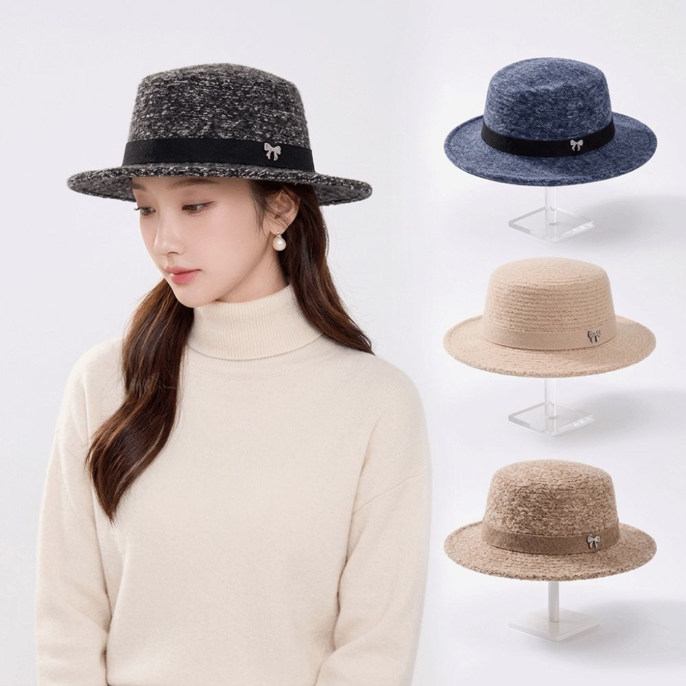 British Retro Trilby Hat Fashion Commute Hat New Women's Fedora Hat Daily Commute