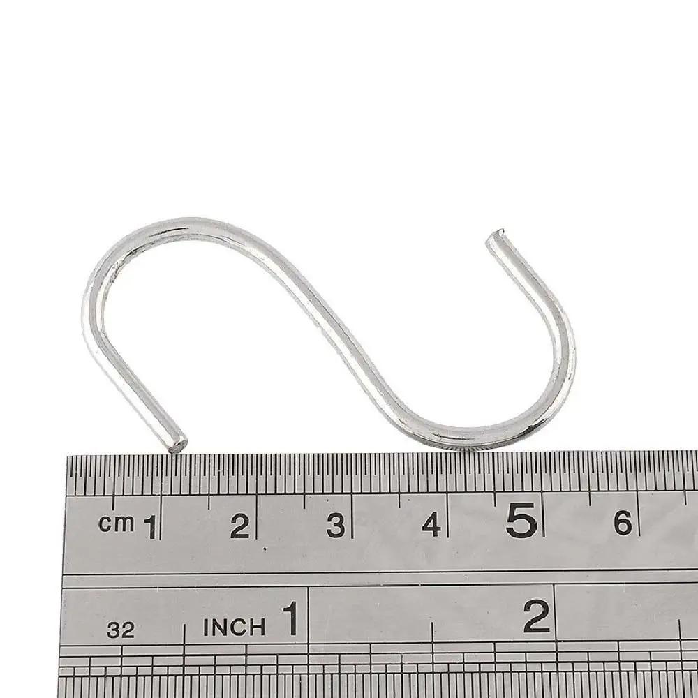 5/10/20pcs Home Kitchen Holder Stainless Steel Storage Rack Hanger S Shaped Hook Clasps Hooks