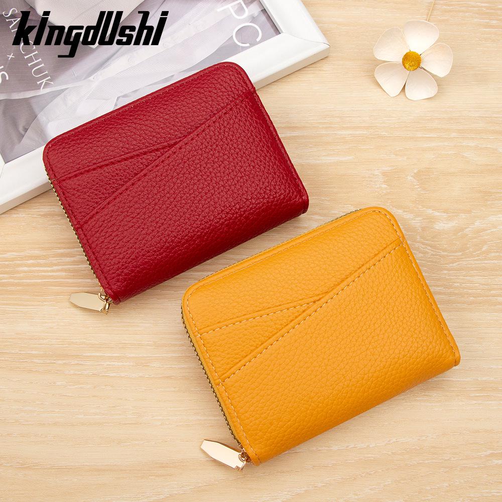 Japanese Accordion Card Holder with Wraparound Zipper - Large Capacity for Cards and Coins