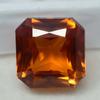 Ring Size 8.50 Ct Natural Orange SAPPHIRE Square Shape CERTIFIED Loose Gemstone Y-321143180