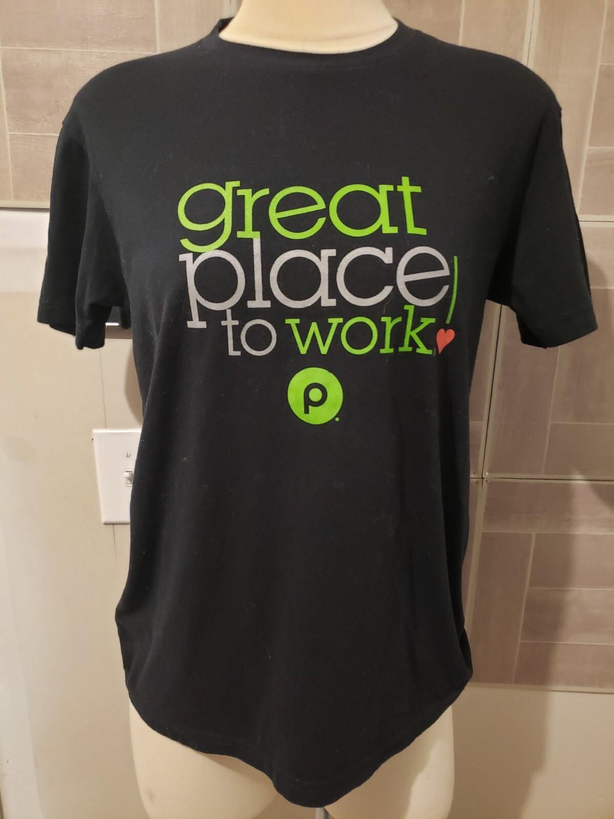 Publix Employee Shirt A Great Place To Work Size Small Black Unisex T-Shirt S