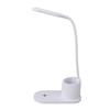 LED Desk Lamp Touch Control Flexible Arm Small Table Light with Wireless   Pen Holder for Dorm Bedroom