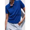 Fall New Women's Clothing French Breasted Decoration Short-Sleeved Knitting Polo Shirt Collar Casual Tops 2142019