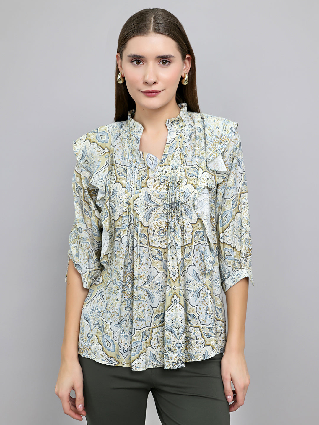 Monte Carlo Women Regular Fit Beige Top L бежевый
