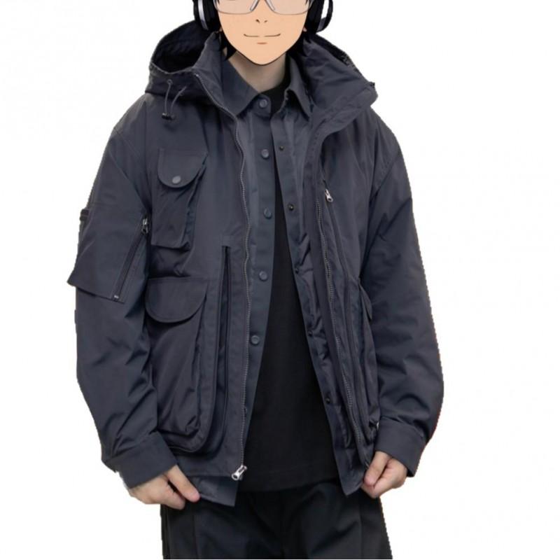 Winter Mens Casual Two-piece Cotton Jacket Stand Collar Loose Fit Urban Style Daily Wear
