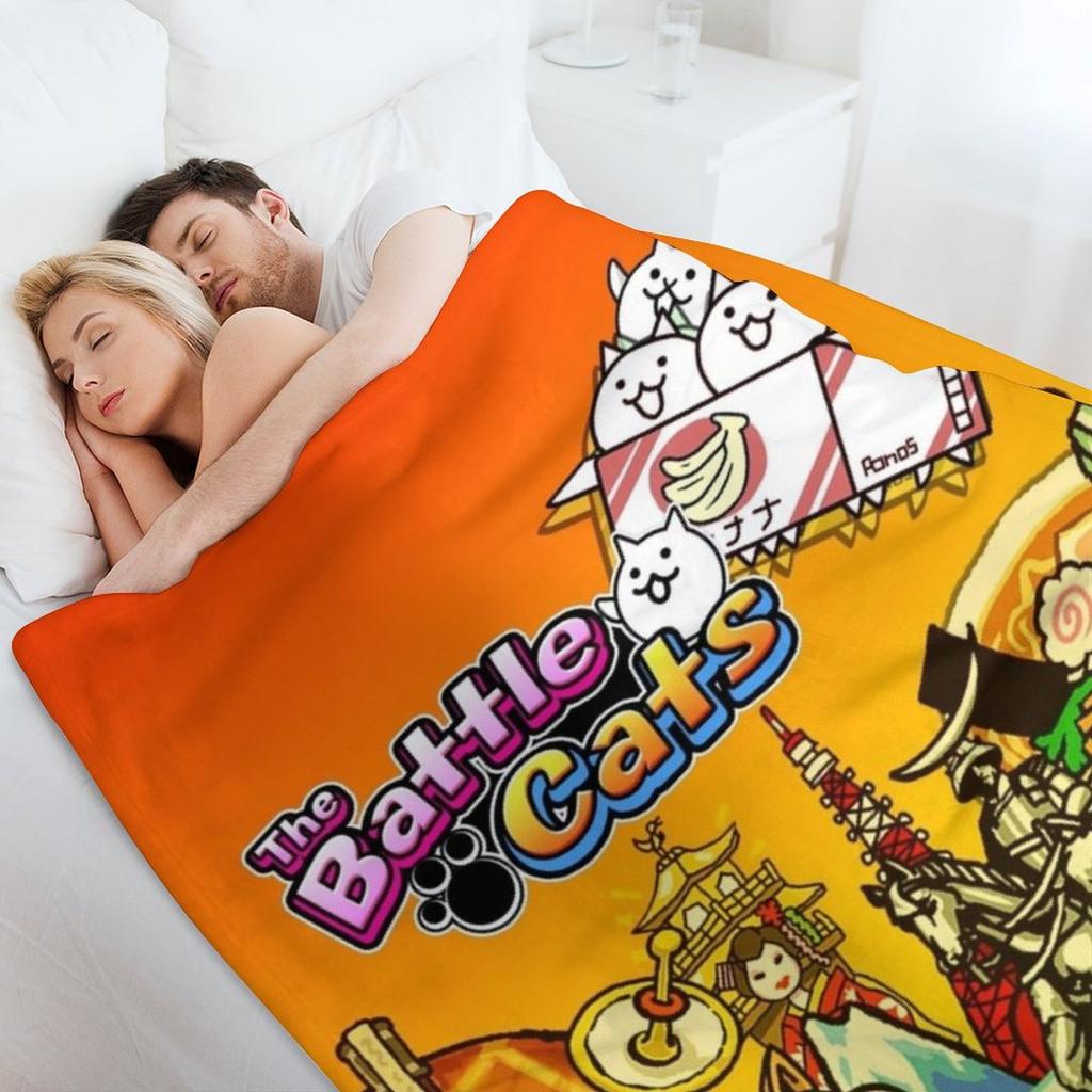 Battle Cats Throw Blanket Sofa Quilt Flannels Thin Heavy Blankets