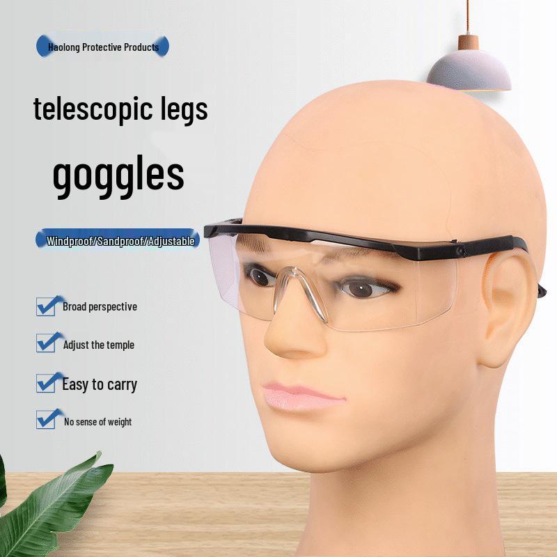 Telescopic Windproof Anti-Fog Cycling Goggles - Sand & Dust Protection Impact Resistant прозрачный