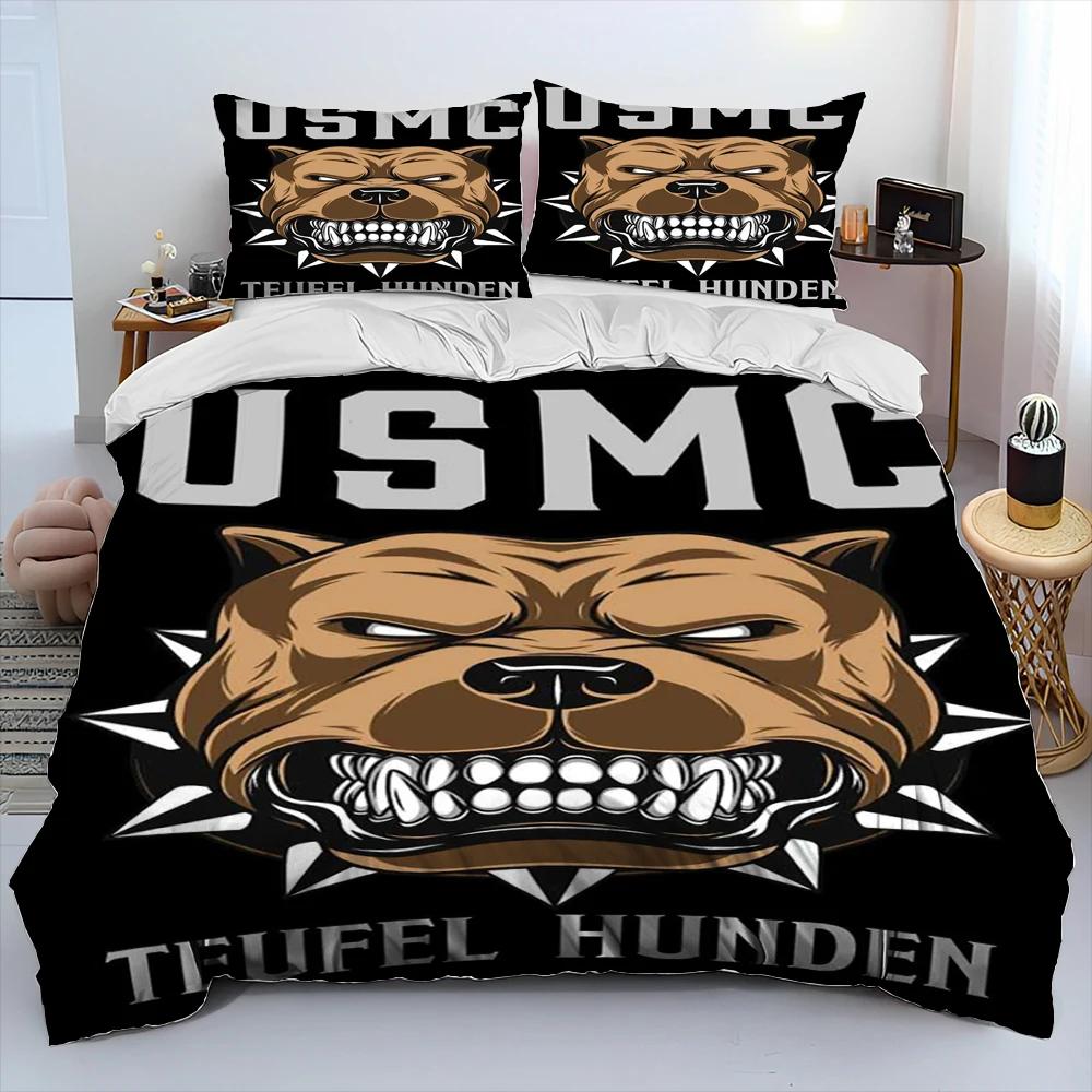 

Cartoon Pitbull Dog Comforter Bedding Set,Duvet Cover Bed Set Quilt Cover Pillowcase,King Queen Size Bedding Set for Adult Child EU Twin(135x200cm)