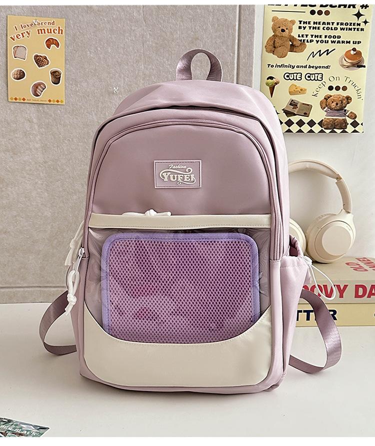 School bag girls high value bag girls small fresh light travel backpack