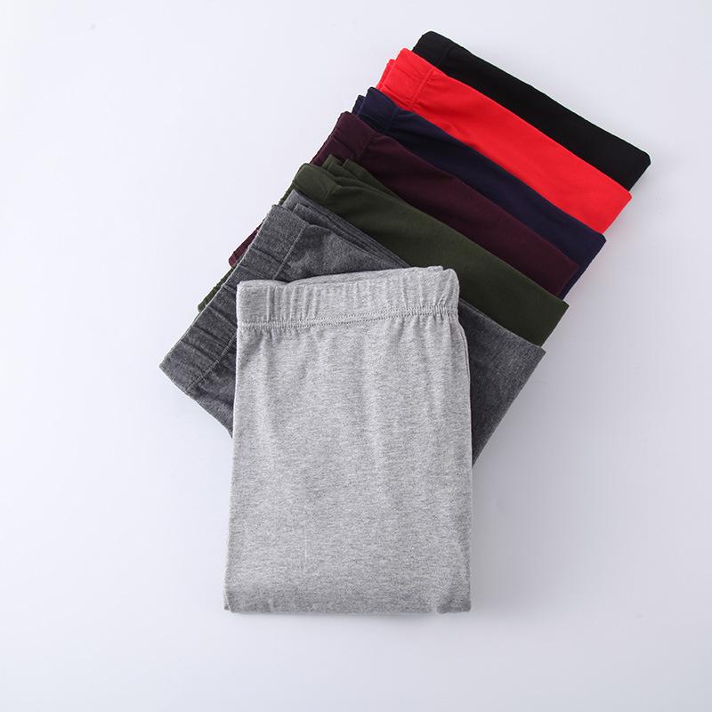 Men's Autumn/Winter Thin Lycra Cotton Base Layer Set: Warm Underwear & Knitwear Pants