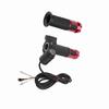 Twist Throttle Grips Handle With Key Lock LED Display Screen For Electric Bike(red)