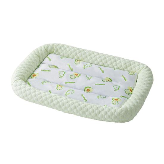 Pet Cooling Mat Cartoon Fruits Print Machine Washable Dogs Cats Sleeping Pad Non-slip