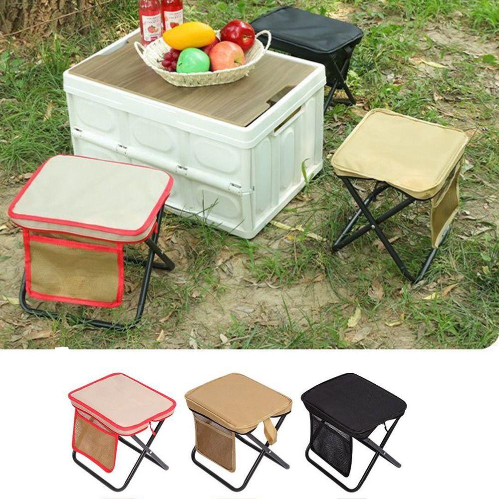 Wear-resistant Camping Folding Stool Strong Load-bearing Folding Handbag Stool Camping