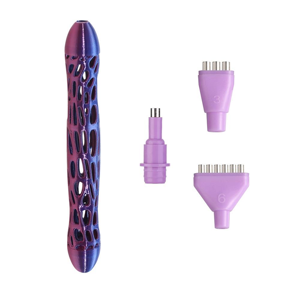 

DIY Craft Point Drill Pens Embroidery Nail Art Pen Practical Diamond Painting Tool for Nail Art Purple