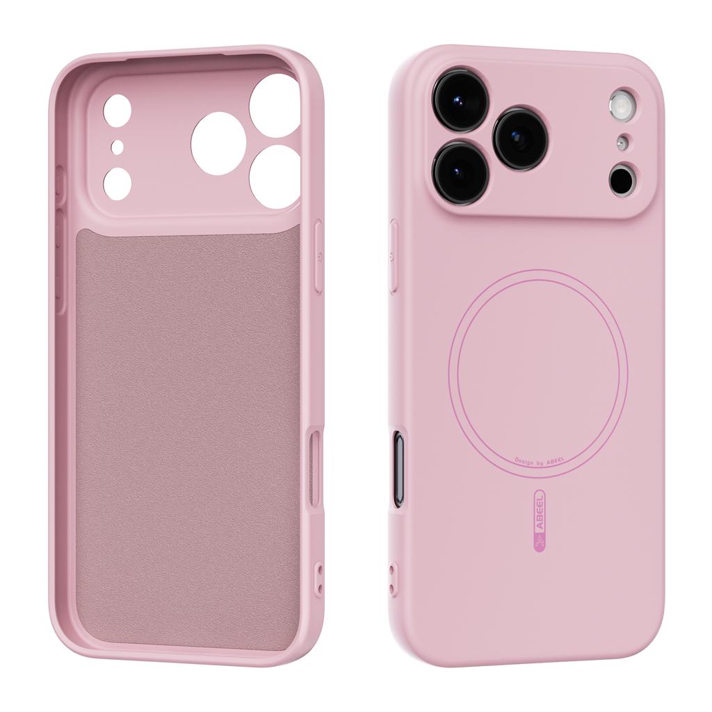 Skin-friendly Feel Liquid Silicone Phone Case for iPhone 17 Pro Max 16e 17Air 16 Pro 15 14 13 Magnetic Fine Hole Lens Back Cover