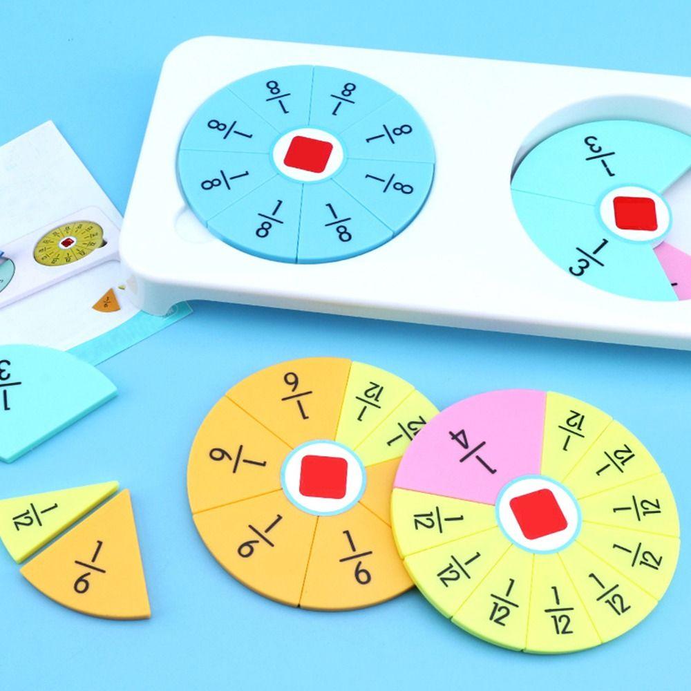 

Educational Fraction Manipulatives Intelligence Development Learning Toy for Kids