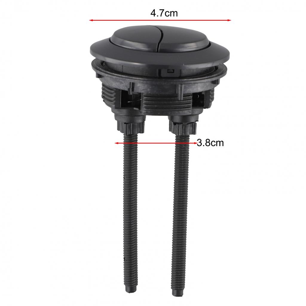 Round Black Toilet Flush Button for Efficient Water Usage in Bathrooms
