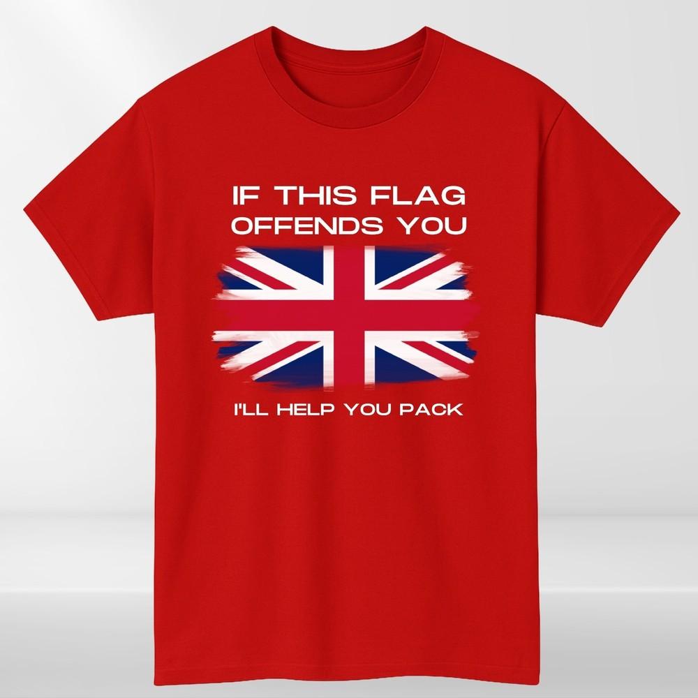 UK Flag TShirt Funny Patriotic Graphic Tee Union Jack Pride Shirt Unisex S