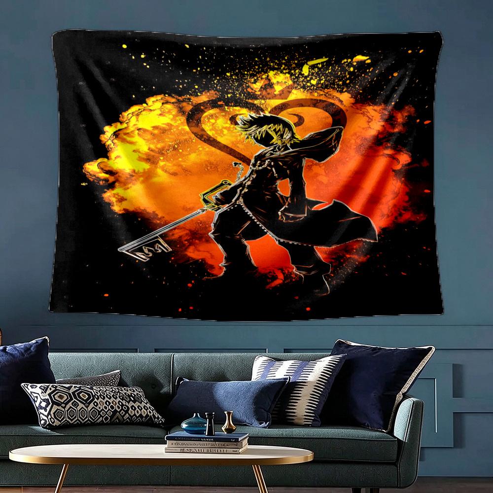 Golden Symbols Wall Tapestry Art For Birthday Wedding Party Backdrop Family Gift