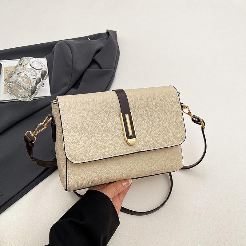 Foreign style women's bag shoulder bag high quality bag ins classic versatile lychee pattern PU women's bag