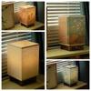Japanese Square Solid Wood Table Lamp New Chinese Retro Zen Bedroom Bedside Lamp Night Light Warm Light Dimmable LED
