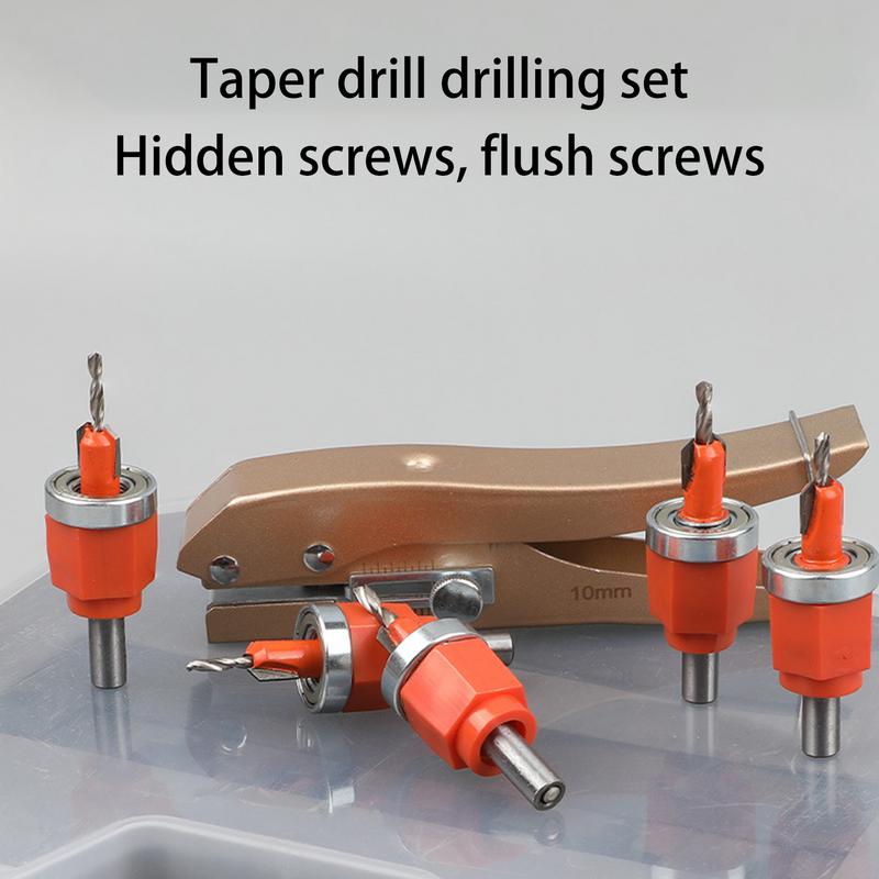 Woodworking Limit Countersunk Drill Adjustable Cone Drill Punching Screw Installation Woodworking Countersunk Drill with Limiter