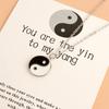 Chinese for Philosophy Taoism Symbol Yin Yang Tai for Chi Yoga Alloy Pendant Necklace Amulet Fashion Jewelry Birthday Gi