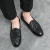 Men Loafers Street Style Classic Formal Business Wedding Dress Prom Blazers Tuxedo Party Tassels Shoes Plus Size