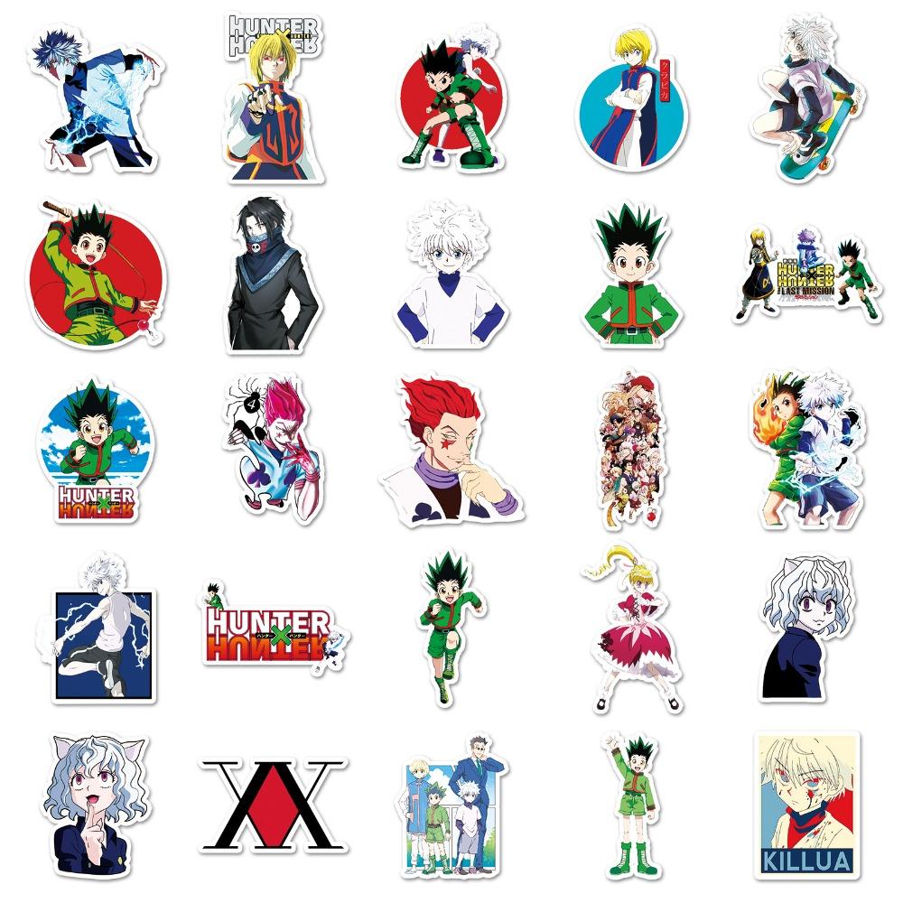 50pcs Waterproof Anime Hunter X Hunter Gon·Freecss Kawaii Stickers Japanese Manga Cartoon Decorations Trendy Gift