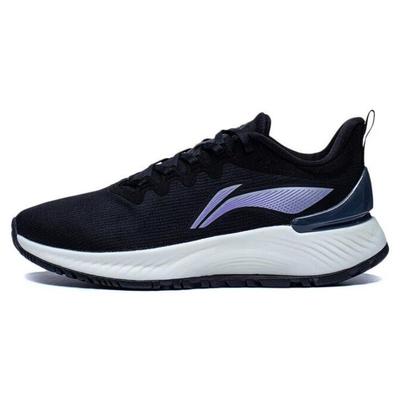 Li Ning Yue Ying Element Durable Breathable Low Top Running Shoes Women Sneakers Black ARHT006-1