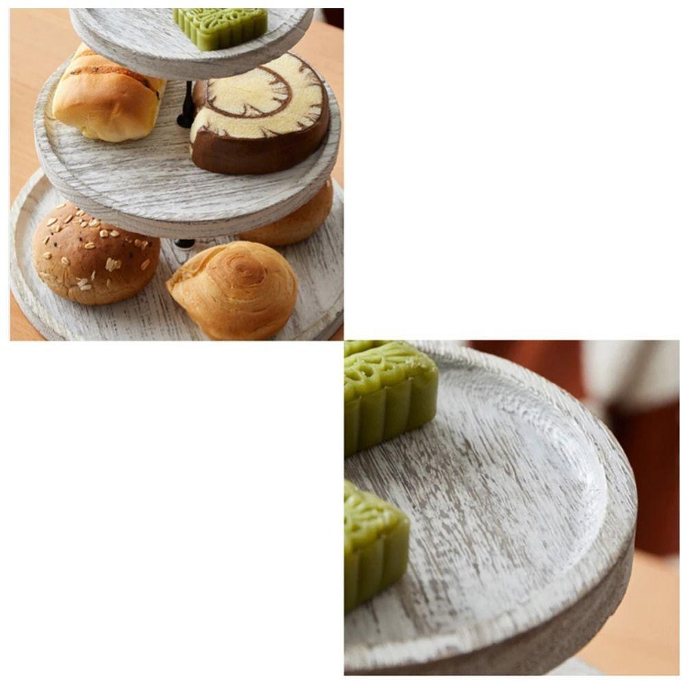 2/3-Layer Round Tiered Fruit Plate Detachable Dessert Display Rack Cake Serving Tray  Halloween