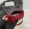 Fashion Texture Red Bag Women's New Suede Single Shoulder Crossbody Bag Small Underarm Hobo Bags
