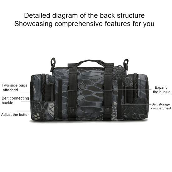 Camping Waist Bag with Adjustable Shoulder Strap Large Capacity Multiple Pockets Waterproof Multi-Functional Camping Bag Backpack