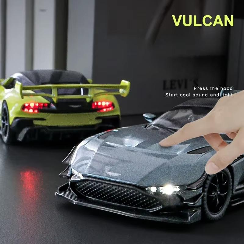 LYZRC Nové 1:32 Aston Martin VULCAN sportovní auto Simulace Odlévaný Kovová Slitina Model auta Zvuk Světlo Natahovací Kolekce Dětská Hračka Dárky