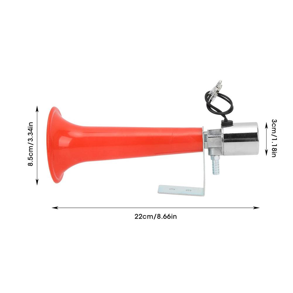 Marine Boat Horn Single Trumpet Air Horn With Compressor Electric Train Horn Whistle 12V/24V Universal For Ship Truck Car 180DB