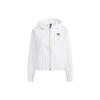 adidas Logo Print Sport Webjacke mit Kapuze Damenjacke Weiß HE9959