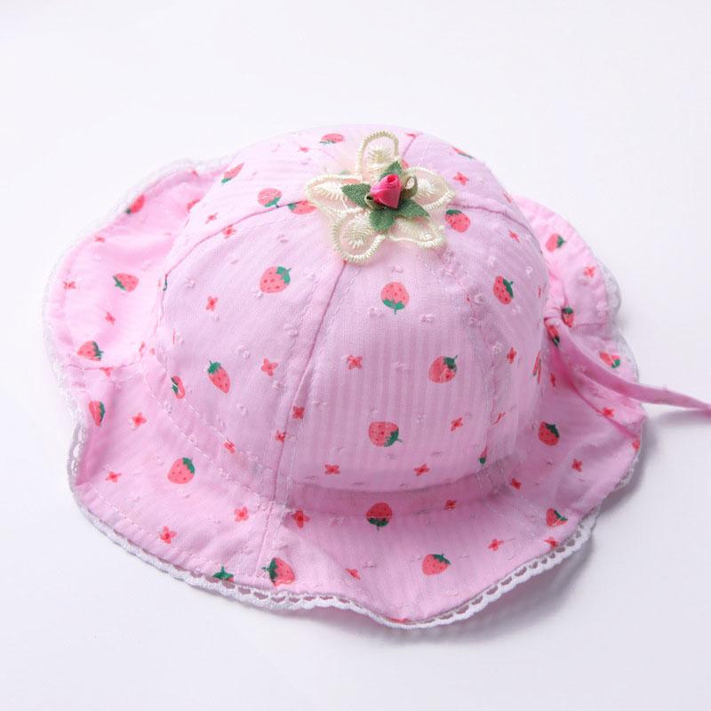 Buy Cartoon Strawberry Baby Panama Hat 