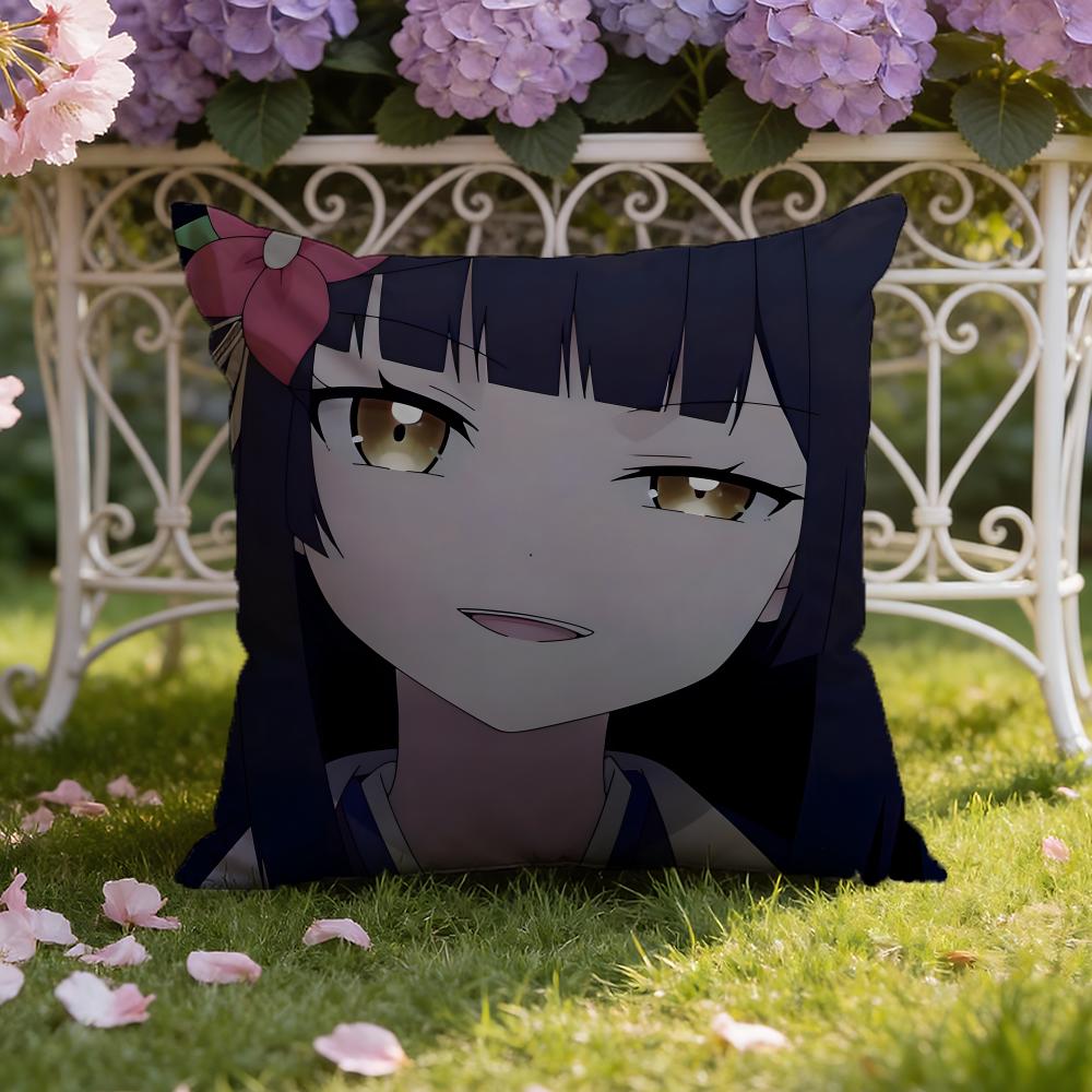 Anime S-Sasaki and Peeps Cushion Cover Home & Car Dual-Scene Pillow Cover: Reversible for Premium Comfort