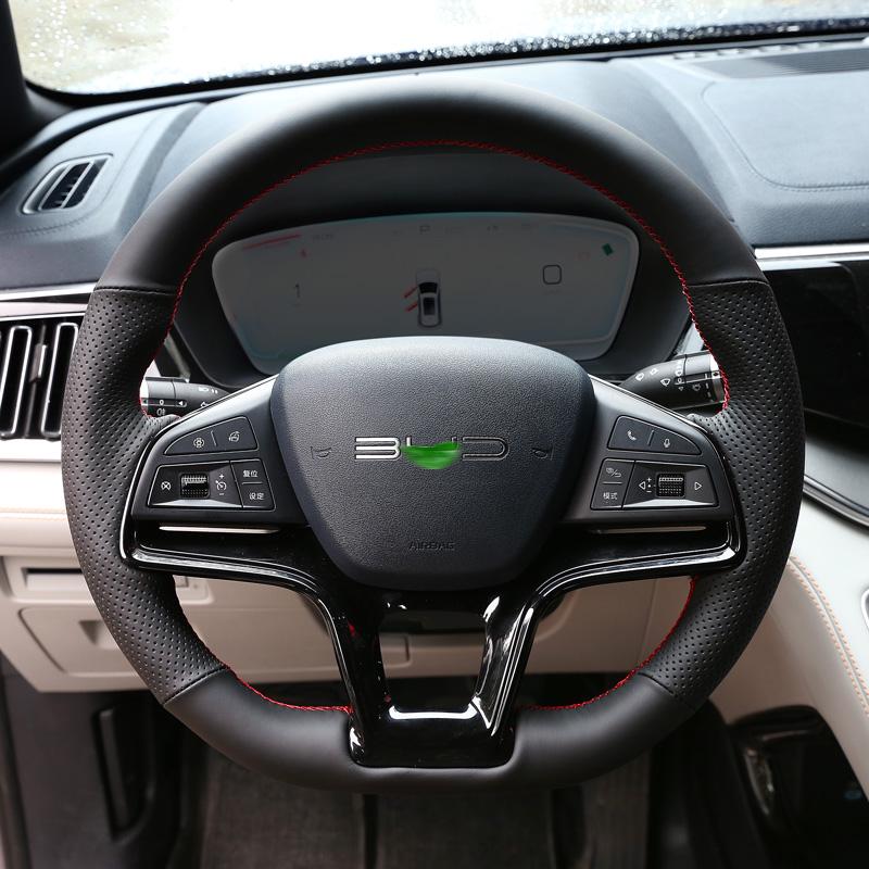 Handgenähte Lenkradabdeckung für BYD Song Plus/Pro & Qin Plus New Energy Modelle