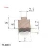 10PCS For RS775 RS750 RS755 Grey Carbon Brushes Electric Drill Motors Angle Grinders Power Tool Carbon Brush Replace Accessories